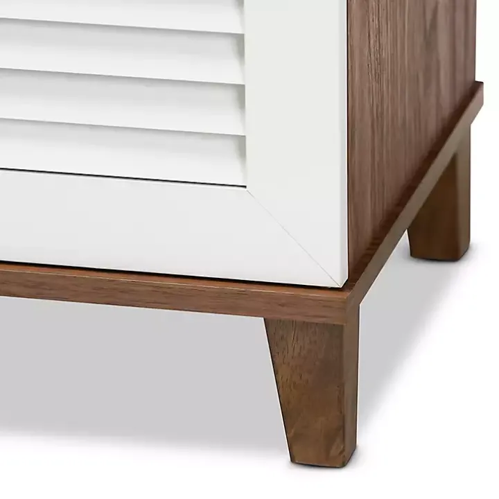 Collier Two-Tone 3-Door Shoe Storage Cabinet