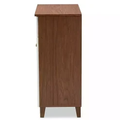 Collier Two-Tone Drawer Shoe Storage Cabinet