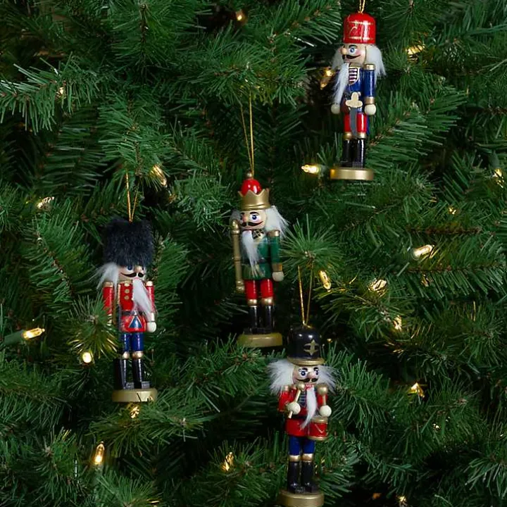 Colorful Nutcracker Ornaments, Set of 4