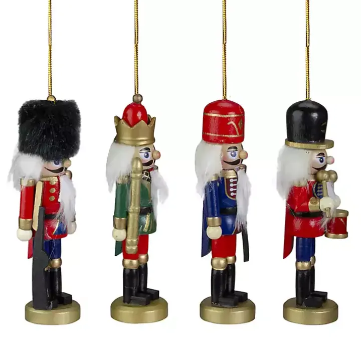 Colorful Nutcracker Ornaments, Set of 4