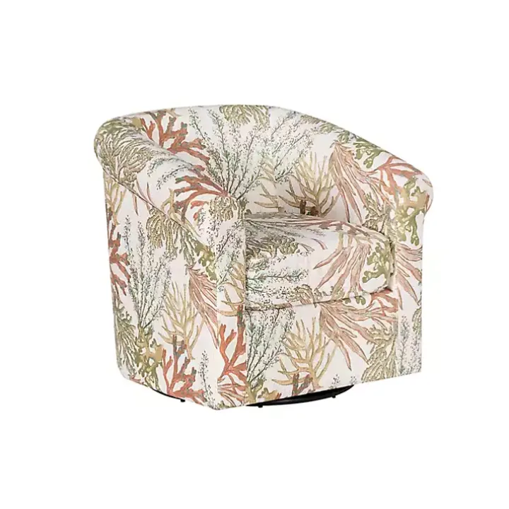 Colorful Ocean Bonnie Swivel Accent Chair