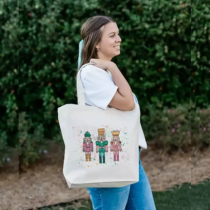 Confetti Nutcracker Trio Canvas Tote Bag