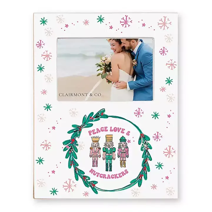 Confetti Nutcracker Trio Wreath Picture Frame, 4x6