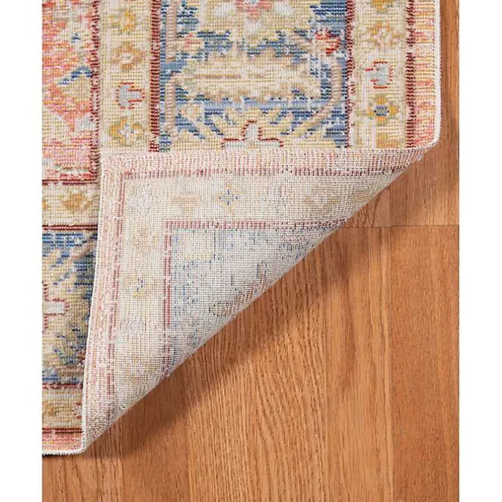 Coral Vintage Border Runner, 2x8