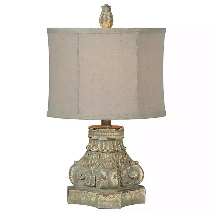 Corinthian Column Table Lamps, Set of 2