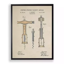 Cork Screw Patent Framed Art Print