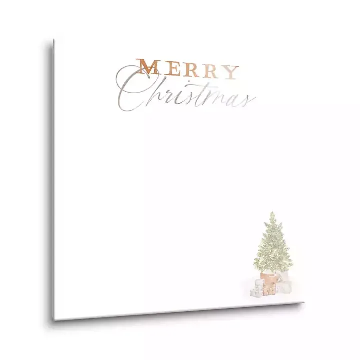 Cottage Tree Merry Christmas Dry Erase Board