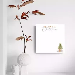 Cottage Tree Merry Christmas Dry Erase Board