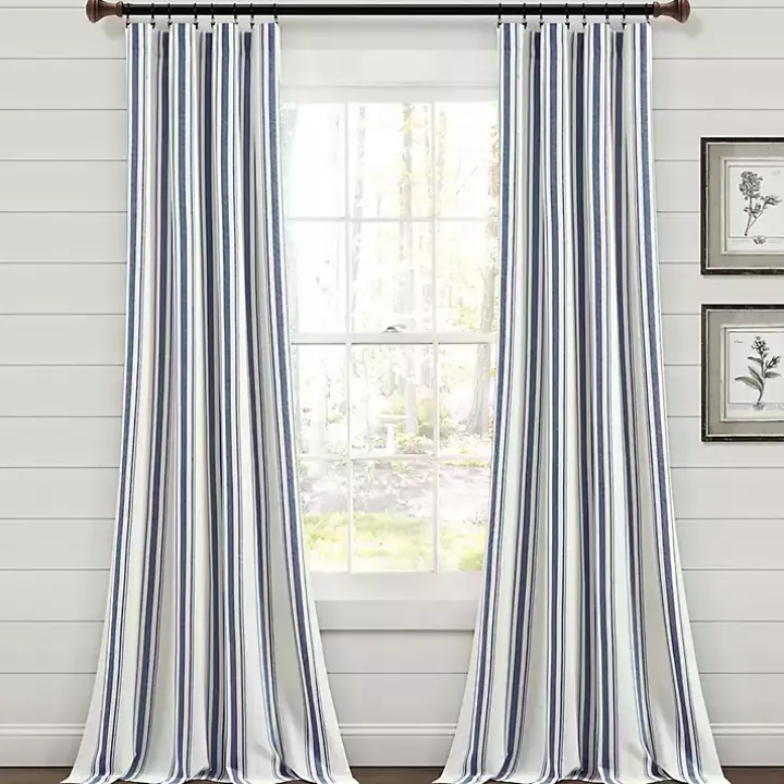 Cotton Candy Farmhouse Curtain Panel Set, 108 in.