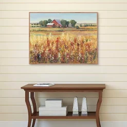 Country Views Framed Canvas Art Print