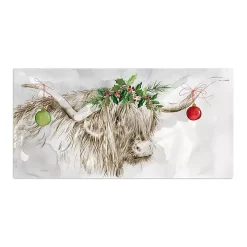 Cow with Ornaments Canvas Art Print