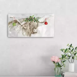 Cow with Ornaments Canvas Art Print