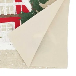 Cozy Christmas Cottage Cotton Runner