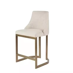 Cream and Gold Counter Stool