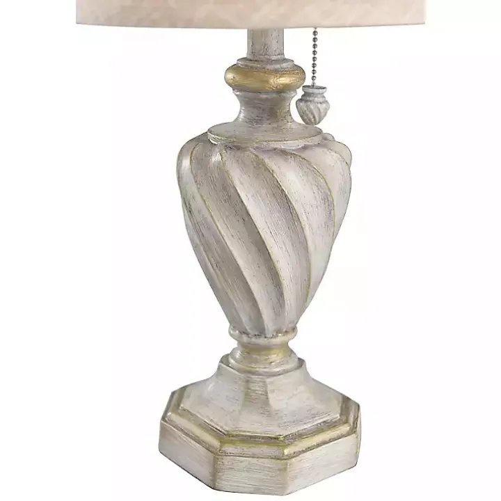 Cream and Off-White Table Lamp