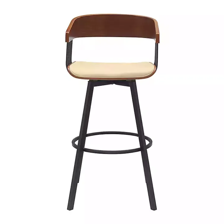Cream Athena Swivel Bar Stool