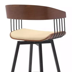 Cream Athena Swivel Bar Stool