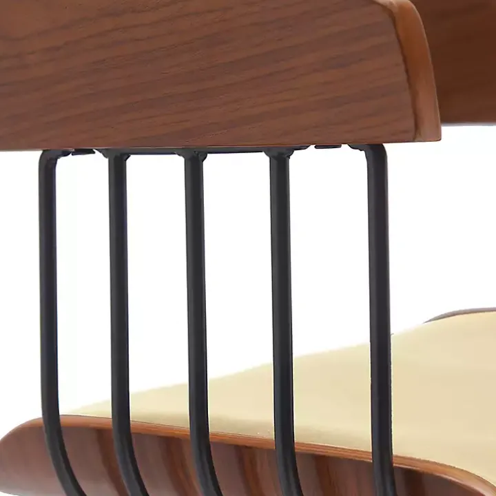 Cream Athena Swivel Bar Stool