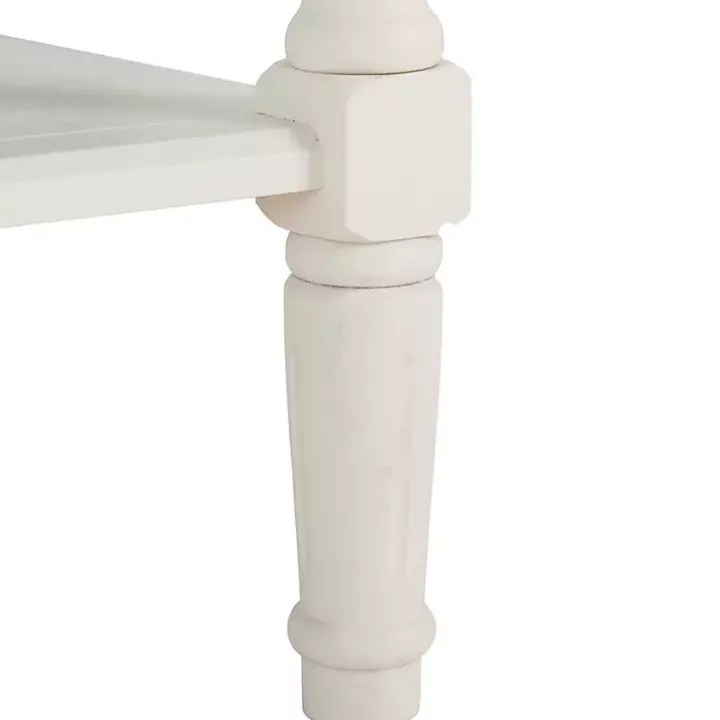 Cream Carved 2-Drawer Console Table