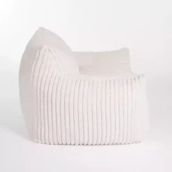 Cream Comfy Foam Lounge Chair