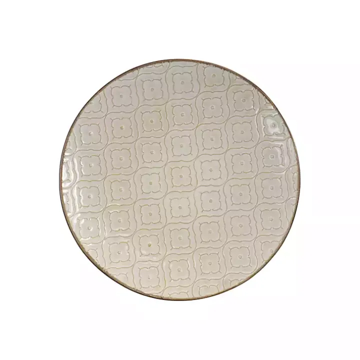 Cream Embossed 16-pc. Dinnerware Set