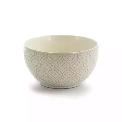 Cream Embossed 16-pc. Dinnerware Set