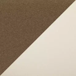 Cream Faux Leather Scooped Accent Chairs, Set of 2