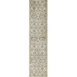 Cream Granary Floral Runner, 2x8