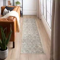 Cream Granary Floral Runner, 2x8