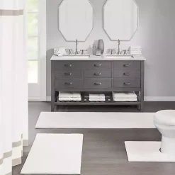 Cream High Pile Marshmallow Bath Mat, 72 in.