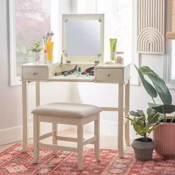 Cream Jennifer Flip-Top 2-pc. Vanity Set