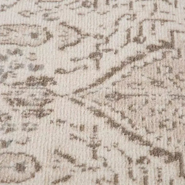 Cream Medallion Area Rug, 5x8