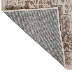 Cream Medallion Area Rug, 5x8