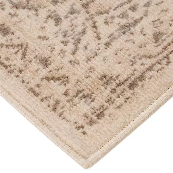 Cream Medallion Area Rug, 8x10