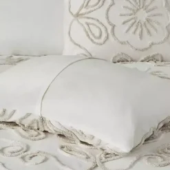 Cream Medallion California King Comforter Set