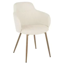 Cream Modern Accent Chairs, Set of 2