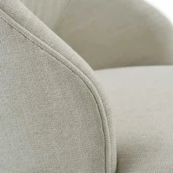 Cream Open Back Swivel Base Counter Stool