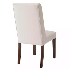 Cream Parson Dining Chairs, Set of 2