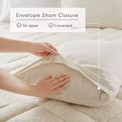 Cream Quilted Teddy 3-pc. King Comforter Set