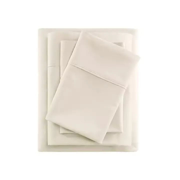Cream Rich Cooling Cotton King Sheet Set