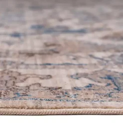 Cream Royal Motif Wilson Floor Runner, 2x10