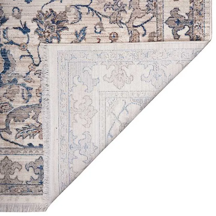 Cream Royal Motif Wilson Floor Runner, 2x10