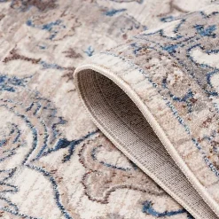 Cream Royal Motif Wilson Floor Runner, 2x10