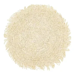 Cream Rustic Raffia Placemats, Set of 4