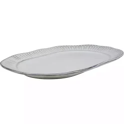 Cream Scalloped Clay 2-pc. Serveware Set