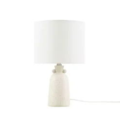 Cream Speckled Ceramic Table Lamp