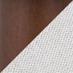 Cream Upholstered Midcentury Modern Accent Chair