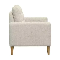 Cream Upholstered Tufted Dani Accent Chair