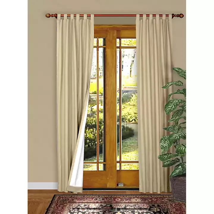 Cream Weathermate Blackout Curtain Panel, 84 in.