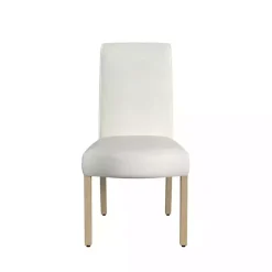 Cream Whitewashed Dining Chairs, Set of 2